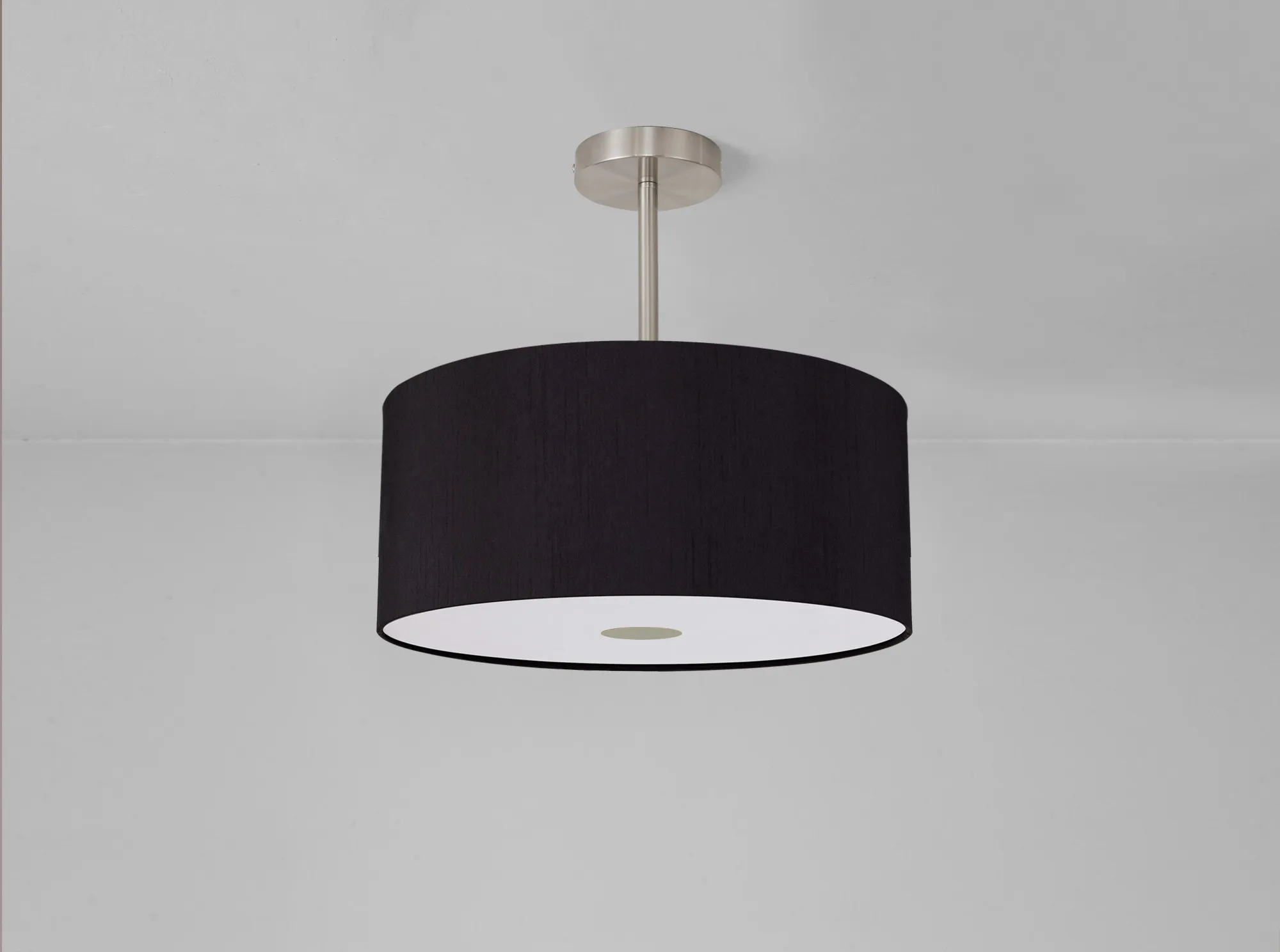 Baymont SN BL/GR Ceiling Lights Deco Semi Flush Fittings